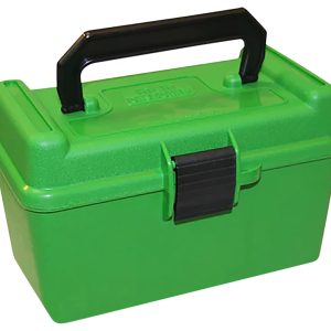 MTM Case-Gard H50XL10 Deluxe Ammo Box 300 WSM/300 RUM Green Polypropylene 50rd