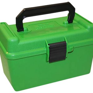 MTM Case-Gard H50RMAG10 Deluxe Ammo Box 300 Win Mag/7mm Rem Green Polypropylene 50rd