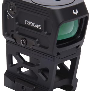 Viridian 9810060 RFX45 Black Anodized 1 x 24 mm x 15.5 mm 5 MOA Green Dot ACRO/Picatinny High 1/3 Cowitness Mount