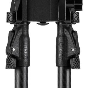 Mdt Sporting Goods Inc 105561BLK GRND-POD Black 4.50"-9" Carbon Fiber/Aluminum, Adj. Throw Lever, 4 Leg Postitions, Fits ARCA Rail & RRS Dovetail