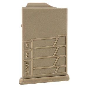 Mdt Sporting Goods Inc 104447FDE AICS Magazine 10rd Extended 308/6.5 Creedmoor Short Action, FDE Polymer Fits Some Chassis/Bottom Metal (MDT/XLR/KRG/GRS/CDI/Pacific Tool & Gauge)