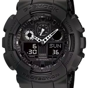 G-shock/vlc Distribution GA1001A1 G-Shock Tactical XL 52mm Keep Time Black Features Stopwatch/Speedometer