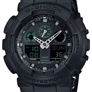 G-shock/vlc Distribution GA100MB1ACR G-Shock Tactical Black Stainless Steel Bezel 145-215mm