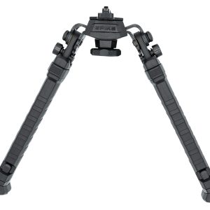 FAB Defense FXSPIKEB Spike Precision Bipod 7.09"- 11.42" Adj., Rotating & Tilting, Rubber Feet, Includes Leg Extensions, Picatinny Rail Compatible Black Polymer & Aluminum