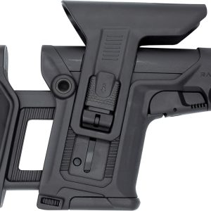 FAB Defense FXRAPSCB RAPS Rapid Adjustment Precision Stock-Collapsible Fits Mil-Spec/Commercial Buffer Tubes Integrated Cheek-Rest & Adjustable LOP Ambidextrous 1Latch System Black Polymer