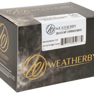 Weatherby BRASS280ACT50 Unprimed Cases 280ACKLEY Rifle Brass 50/Box