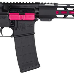 Diamondback DB175AK591 DB15 5.56x45mm NATO 16" 30+1, Black with Prison Pink Accents, Carbon Lower, 15" M-Lok Handguard, Magpul Carbine Stock, A2 Grip