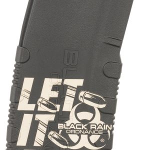 Black Rain Ordnance MAG30LETITRAINB Magazine 30rd 223 Rem/5.56 NATO Let It Rain Bullet Engraving Fits AR-15 Platform