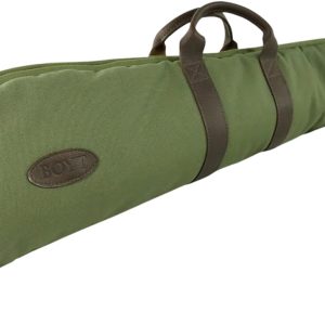 Boyt Harness GCRFUS48 Canvas Rifle Case 48" Green Waxed Canvas w/ Tanned Leather Accents Quilted Flannel Lining