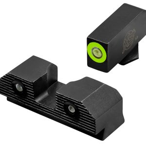 XS Sights GLR203P6G R3D 2.0 Night Sights fits Glock Black | Green Tritium Green Outline Front Sight Green Tritium Rear Sight