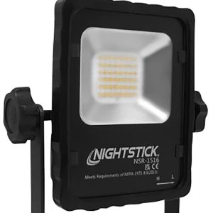 Nightstick NSR1516 Rechargeable LED Scene Light with Magnetic Base Black