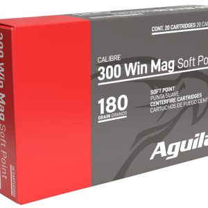 Aguila 82044AG 300Win Mag 180gr InterLock Boat Tail Soft Point 20 Per Box/10 Case