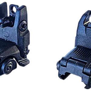 HiViz ARN21 Folding AR Back Up Sight  Black Folding for AR-15