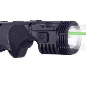 Viridian 9120090 4LUX 2K Grip Light with Green Laser Black 2000 Lumens White LED/Green Laser
