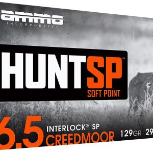 Ammo Inc 65CM129SPA20 Hunt 6.5Creedmoor 129gr Soft Point 20 Per Box/10 Case