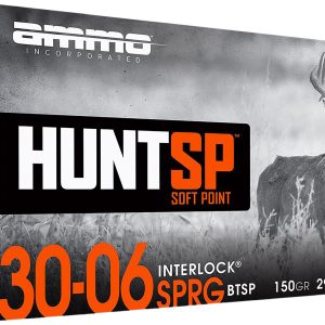 Ammo Inc 3006150SPA20 Hunt 30-06Springfield 150gr Soft Point 20 Per Box/10 Case
