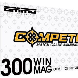 Ammo Inc 300WM190BTHPA20 Compete 300WinMag 220gr Open Tip Match 20 Per Box/10 Case