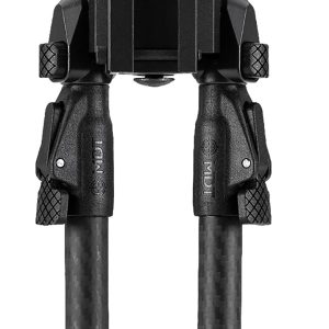Mdt Sporting Goods Inc 105560BLK GRND-POD Black Aluminum, 4.5"-9.0", Spiked Feet, Fits Picatinny Rail
