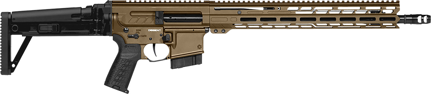 CMMG 28A490FMB Dissent MK4 22 ARC 10+1 16.10" Midnight Bronze Cerakote Picatinny Rail Aluminum Receiver, M-LOK Handguard, Black CMMG Dissent Side Folding Stock, Zeroed Drop-In Single Stage Trigger