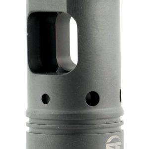 SureFire SFMB3383424 SOCOM Muzzle Brake Black DLC Stainless Steel with 3/4"-24 tpi Threads & 2.60" OAL for 338 Cal AR-Platform