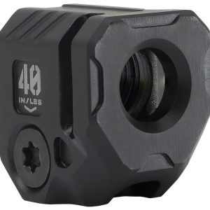 Strike Industries MCQUAD Micro Threaded Compensator Black Steel 0.89" OAL Compatible w/ 9mm/357 SIG