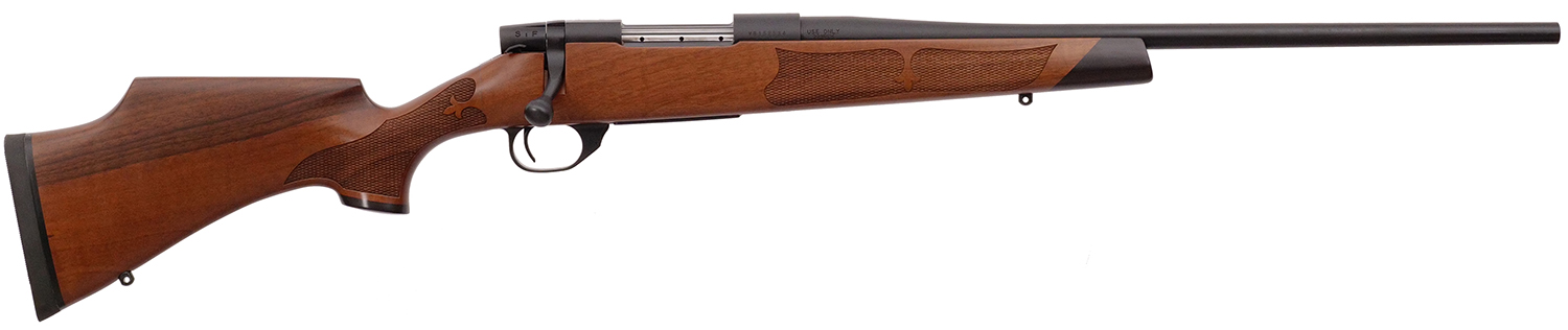 Weatherby VWR243NR0T Vanguard Camilla Compact 243 Win 4+1 20" Matte Blued, Matte Blued Drilled & Tapped Steel Receiver, Grade A Turkish Walnut Monte Carlo Wood Stock
