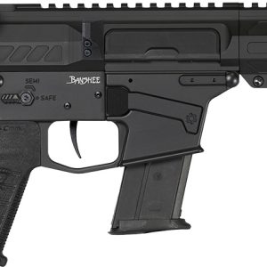 CMMG 57A340FAB Banshee MK57 5.7x28mm 20+1 8" Black Nitride Medium Taper Threaded Barrel, EML 7" M-LOK Handguards, Black Armor Cerakote Aluminum Picatinny Rail Receiver, CMMG Zeroed Grips