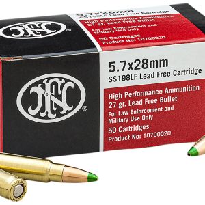 FN 10700020 High Performance 5.7x28mm 27gr Jacketed Hollow Point 50 Per Box/40 Case