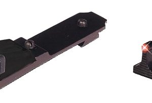 TruGlo TG114 Lever Action Rifle Sights Black 0.500" Red Front, Green Rear Adjustable for Henry Rifles