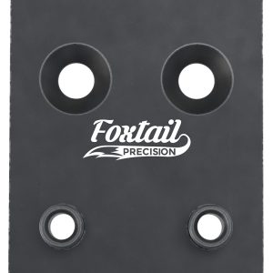 Foxtail Precision 100010 Adapter Plate Black Anodized Aluminum, Compatible w/Glock MOS, Holosun 407K/507K/EPS Carry Pattern Footprint Mount