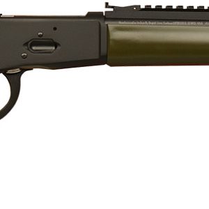 Gforce Arms GFLVR357OD Saddlehorn 357 Mag 10+1 16.50" Black Steel Barrel, Black Picatinny Rail Aluminum Receiver, Fixed Green Synthetic Stock