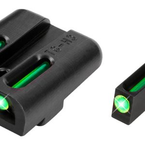 TruGlo TG131ST2 TFO Green/Tritium/Fiber Optic Front Sight-Green/Tritium/Fiber Optic Rear Sight Sig Sauer P-Series #6 Front/#8 Rear