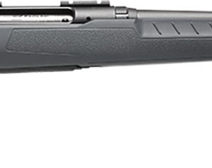 Savage Arms 32120 Axis 2 Compact 243 Win 4+1 20" Matte Black Heavy Sporter Barrel, Matte Black Drilled & Tapped Carbon Steel Receiver, Fixed Matte Gray Synthetic Stock, Right Hand
