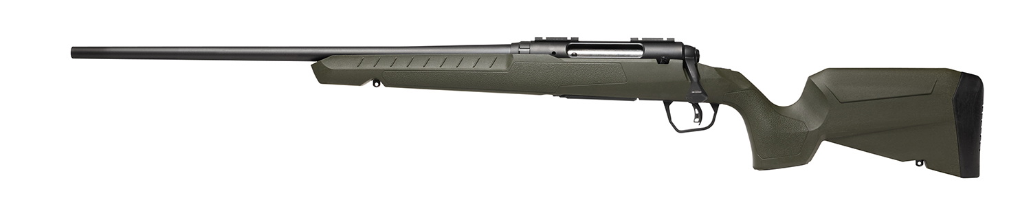 Savage Arms 32133 Axis 2 Compact 350 Legend 4+1 20" Matte Black Heavy Sporter Barrel, Matte Black Drilled & Tapped Carbon Steel Receiver, Fixed OD Green Synthetic Stock, Left Hand