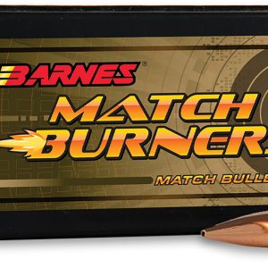 Barnes Bullets 32050 Match Burners 22Cal 77gr Match Burners Boat Tail 100 Per Box/10 Case