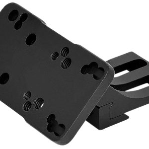 Warne 6110ML Red Dot Riser 45 Degree Offset Reflex Black Anodized Aluminum Fits Doctor/Sig Romeo3/Vortex Viper/Holosun, Left Hand