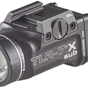 Streamlight 69405 TLR-7 X Sub USB Black Anodized 500 Lumens White LED Glock 43X MOS/48 MOS/43X/48
