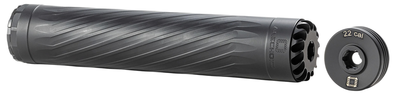 Anechoic X223LB Anechox 223L 223/5.56mm/22-250Rem Black Stainless Steel/Titanium 1 3/8"x24 w/ 1/2"x28 DTA