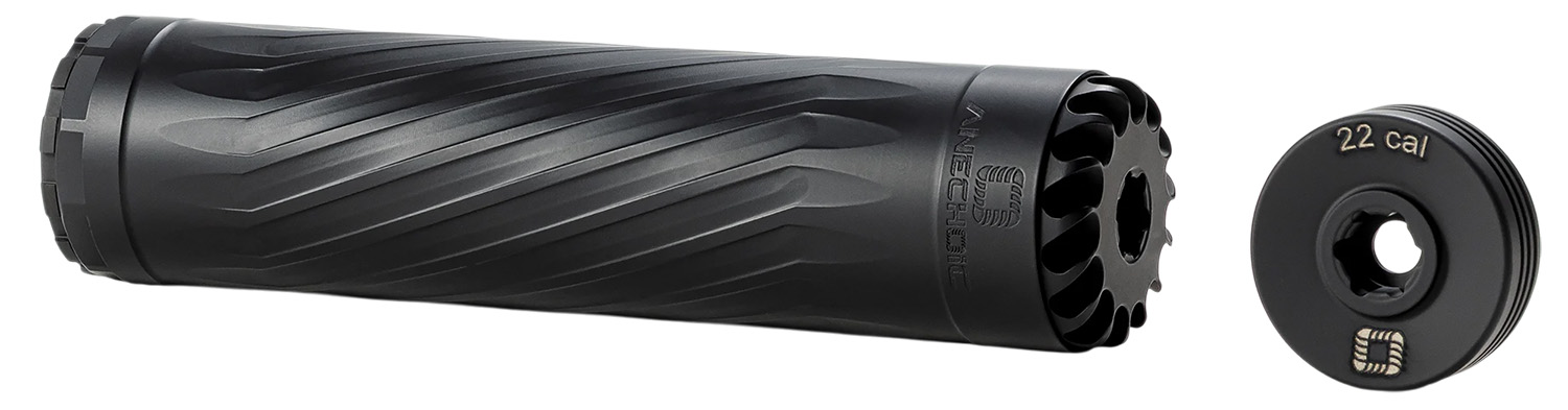 Anechoic X223B Anechox 223 223/5.56mm/22-250Rem Black Stainless Steel/Titanium 1 3/8"x24 w/ 1/2"x28 DTA