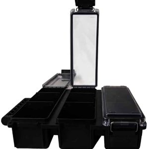 Berry's 68911 Tri-Can Triple Ammo Can Black Plastic