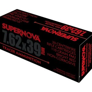 Supernova PMSN762R Red Tracer  7.62mm 110 gr Full Metal Jacket 20 Per Box/ 50 Cs
