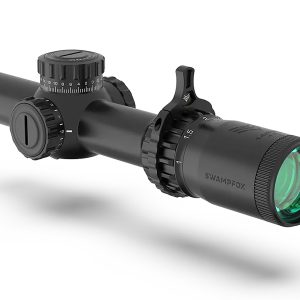 Swampfox Optics THK14241RF Tomahawk II Black 1-4x 24mm 30mm Tube Bright Fiber Optic Red Reticle