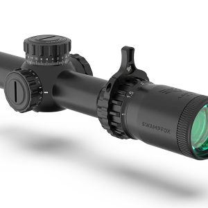 Swampfox Optics THK16241RF Tomahawk II Black 1-6x 24mm 30mm Tube Bright Fiber Optic Red Reticle
