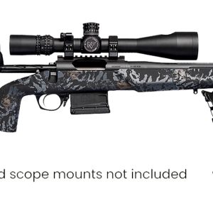 Horizon Firearms RF018S221814T17 Vandal Dark 2 22 Creedmoor 18" Black Fluted Threaded Barrel, Picatinny Rail Receiver, Arca Rail Forend, Textured Iota Carbon Fiber Stock