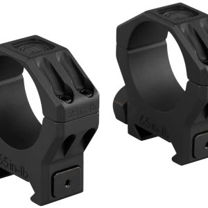 Sig Sauer Electro-Optics SOA63002 Alpha 6 Scope Ring Set Black Stainless Steel 30mm Tube Medium