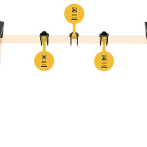 Caldwell 1215375 AR500 Plate Rack Kit 8" Yellow Steel Hanging 3 Plates