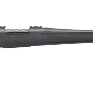 Mossberg 28259 Patriot Full Size 450 Bushmaster 4+1 20" Stainless Cerakote Fluted Threaded Barrel, Drilled & Tapped Stainless Cerakote Receiver, Black Fixed Synthetic Stock