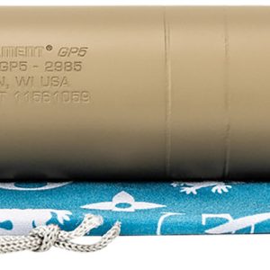 Griffin Armament GAGP5FDE-W GP5 Direct Thread Suppressor 5.56mm 1.50" FDE 17-4 PH Stainless Steel 1/2"x28