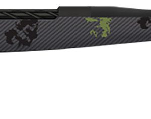 Fierce Firearms TWROG270WIN24BF Twisted Rogue 270 Win 24" Armour Lube Black Steel Threaded Barrel, Drilled & Tapped Steel Receiver, LR Negative Comb Forest Camo Carbon Fiber Stock
