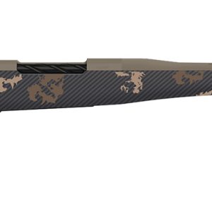 Fierce Firearms TWROG300PRC22BRS Twisted Rogue Mini 300 PRC Smoked Bronze Cerakote Steel Threaded Barrel, Drilled & Tapped Steel Receiver, LR Negative Comb Sonora Ambush Camo Carbon Fiber Stock